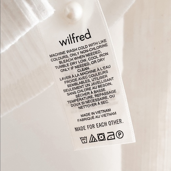 WILFRED Ribbed Pearl button Blouse - Picture 8 of 8